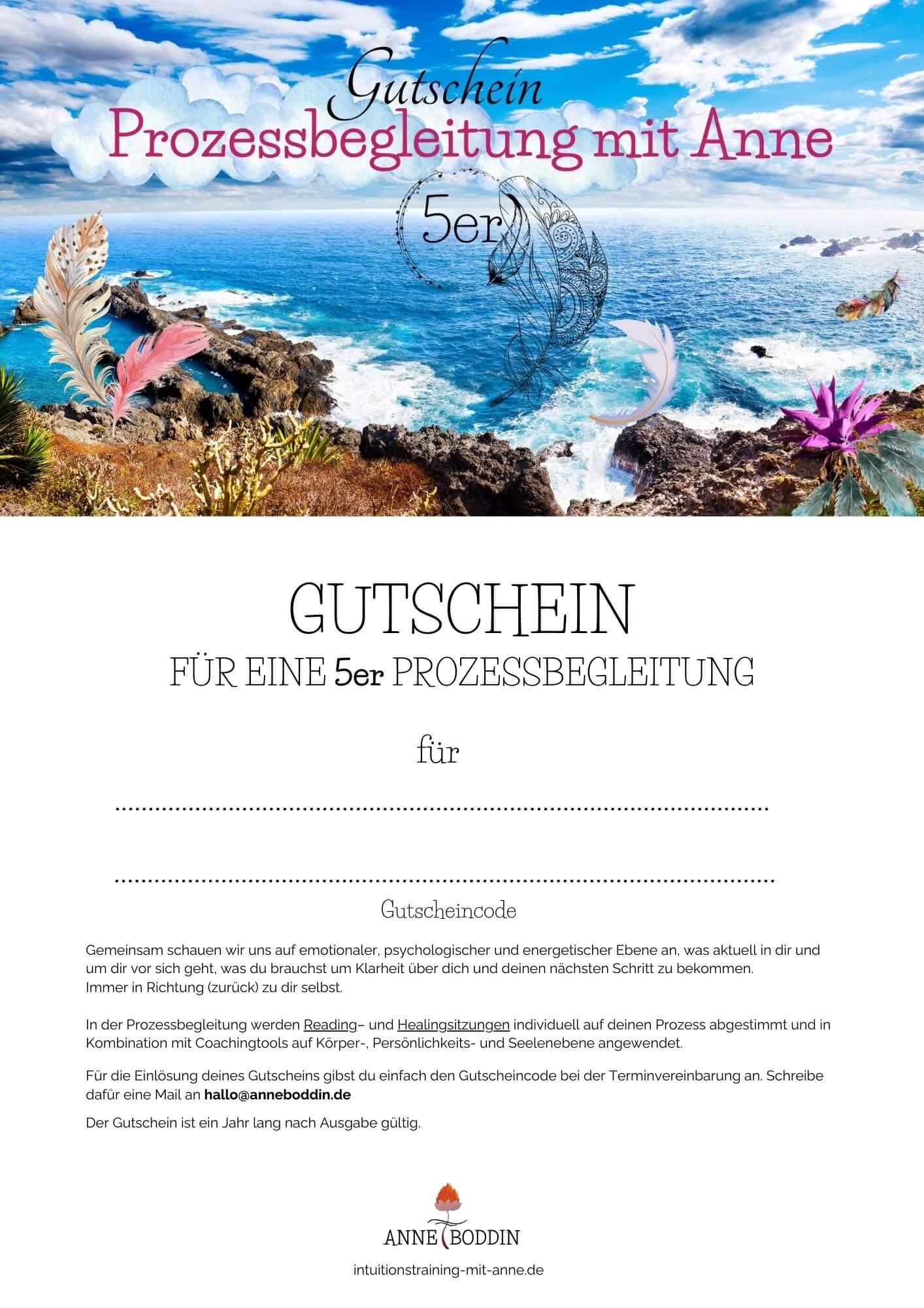 Prozessbegleitung (5er)- Gutschein – Bild 2
